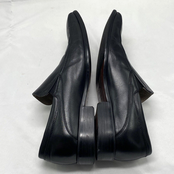 Vtg Artioli Black Mens Leather Dress Shoes Slip-on Loafers Italy Sz EU 41 US 8 main image 11